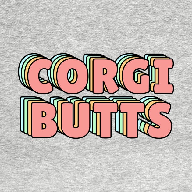 CORGI BUTTS PASTEL by lukassfr